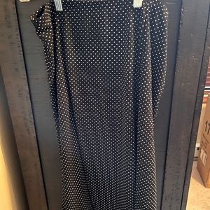 A-line polka dot skirt